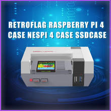 Чехол RETROFLAG NESPi 4 NESPi4 для Raspberry Pi 4, Модель B, поддержка функции безопасного отключения, чехол с твердотельным накопителем, чехол с охлаждающим вентилятором NESPi4 2024 - купить недорого