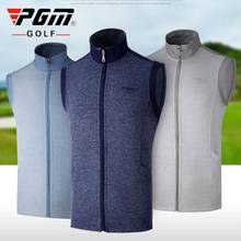 PGM, зимняя мужская куртка без рукавов для гольфа, Осенний теплый жилет, утолщенная набивка, бархатные куртки для гольфа, спортивная одежда D0511 2024 - купить недорого