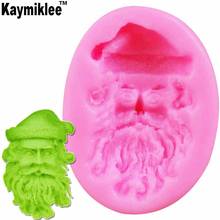 M854 Santa Claus  Candle Moulds Soap Mold Kitchen-Baking Resin Silicone Form Home Decoration 3D DIY Clay Craft Wax-Making 2024 - buy cheap