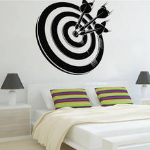 Shooting Game Wall Sticker Dart And Target Vinyl Decal Sport Home Decoration Living Room Decoration Art Mural O161 2024 - buy cheap