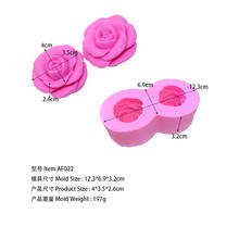 AF022  2015 rose silicone cake mold candle molds formas hot sale 1PCS AF022 BKSILICONE 2024 - buy cheap