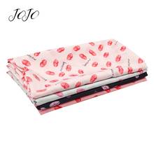 JOJO BOWS 45*145cm Chiffon Cloth Fabric For Clothing Lip Print Sheet For Needlework Home Textile Party Decoration DIY Apparel 2024 - buy cheap