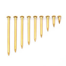 Big Size 3*10 12 15 20 25 30 35 40 45 50mm Brass Nails Furniture Copper Fastener Nails Hardware Accessories Round Copper Nails 2024 - buy cheap