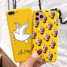 Желтый чехол для телефона iphone 11, Lil Peep Hellboy Life Is Love, чехол для iPhone 6 7 8 Plus 11 12Pro Mini XR XS ProMax, чехол 2024 - купить недорого