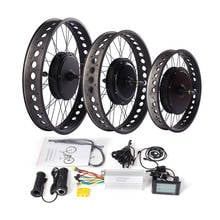 20 24 26inch 4.0'' wide Fat tire ebike conversion kit 36V 250/350/500W 48V 750/1000W 1500W snow beach bicycle electric bike kit 2024 - buy cheap