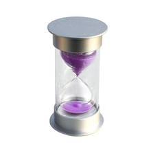 20 минут Песочные часы Таймер приготовления песка часы таймер Декор подарки фиолетовый/розовый/синий 2024 - купить недорого
