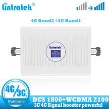 lintratek cellular internet communication amplifier 3g 4g network wcdma signal booster repeater dcs lte 1800 umts 2100 repeater 2024 - buy cheap