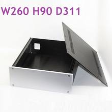 W260 H90 L311 All Aluminum DIY Case Preamp Power Amplifier Chassis Headphone AMP Hi-End Chassis DIY PSU DAC Enclosure Decoder 2024 - buy cheap