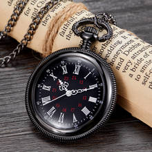 Retro Quartzo Relógio de Bolso Steampunk Numerais Romanos Relógios Fob Cadeia Colar de Design Exclusivo Para Os Homens As Mulheres Presente Transporte da gota 2024 - compre barato