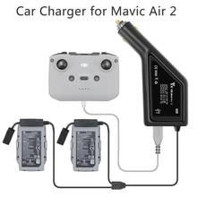 3 в 1 Автомобильное зарядное устройство Mavic Air2 автомобильное зарядное устройство Зарядка аккумулятора USB порт дистанционное управление Зарядка для DJI Mavic Air 2 зарядное устройство концентратор 2024 - купить недорого