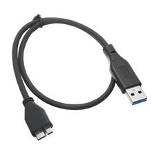 Usb 3.0 macho a ao cabo de cabo de dados micro b para cabos externos do disco rígido hdd usb3.0 2024 - compre barato