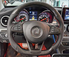 Сменное рулевое колесо из углеродного волокна для Mercedes-Benz CLA C E GLC GLE CLASS W117 W205 W213 X253 W166 C117 C292 2024 - купить недорого