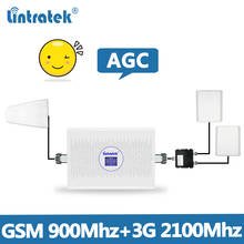 Lintretek GSM Repeater 3G Booster 900 2100 Mhz AGC 70dB Ampli GSM 900 2G 3G Signal Booster Amplificateur TWO INDOOR ANTENNA @7 2024 - buy cheap