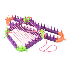 Long Adjustable Knitting Loom Set For Yarn Cord Knitter Craft Kit Tool With Hook Needle With Pegs All Unfitted New Design 2024 - buy cheap