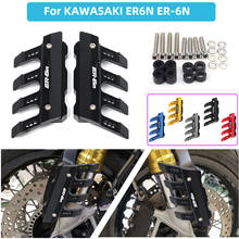 Guardabarros delantero de aluminio CNC para motocicleta, accesorio de protección lateral para KAWASAKI ER6N, ER-6N, universal 2024 - compra barato