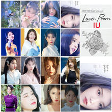 Juego de 16 unids/set de Kpop IU Ji Eu, nuevo álbum de amor, tarjeta fotográfica, póster, sesión fotográfica, Tour, concierto, tarjeta hecha a mano, colección de regalo para Fans de Uaena 2024 - compra barato