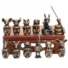 Portable Incense Holder Mini Cute Chinese Zodiac Animal Miniatures Figurines Incense Sticks Burner Cones Censer Home Decorations 2024 - buy cheap