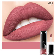 Brillo de labios resistente al agua para mujer, lápiz labial brillante de terciopelo mate, tinte de labios rojo Sexy, 21 colores, maquillaje de moda, regalos de navidad 2024 - compra barato