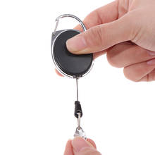 1Pc Black/White Anti-lost retractable keychain key chain horseshoe buckle easy pull buckle 2024 - buy cheap