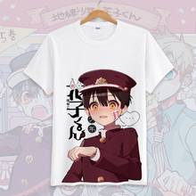 Camiseta bonito impresso o pescoço branco manga curta nene yashiro tshirt topos camisetas unissex 2024 - compre barato