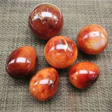 Red agate egg and crystal ball piedras naturales y minerales gemstones reiki healing stones feng shui decoracion hogar moderno 2024 - buy cheap