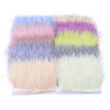 31 Color Real Ostrich Feather Trim Fringe 6-8CM Decoration for Dress Clothing Sewing Accessory Plumes Crafts 1 Meter Wholesale 2024 - buy cheap