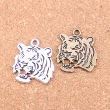 6pcs Charms roaring tiger head 27x24mm Antique Pendants,Vintage Tibetan Silver Jewelry,DIY for bracelet necklace 2024 - buy cheap