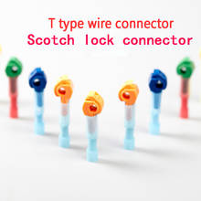 T series Cable connection fast connecting terminals Scotch Lock Quick Splice Wire Connector electrical crimp cable accessories 2024 - buy cheap