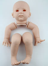 Boneca baby reborn sem pintura 24 polegadas, partes do bebê inacabado, conjunto de vinil fridolin reborn 2024 - compre barato