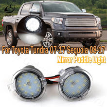 Lâmpada para bancada e espelho lateral pmfc, 1 par de lâmpadas led para toyota tundra 2007-2017 secitia 2008 2009 2010 2011 2012 2013 2024 - compre barato