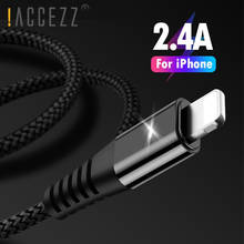 !ACCEZZ Lighting Charging Sync Data Line 8 Pin USB Cable For iphone 11 12  XS XR X 8 7 6 6S For iPad Air 1 2 Short Charge Cable 2024 - buy cheap
