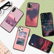 YNDFCNB Sweet sky pink Cloud Great art printing aesthetic Phone Case for iPhone 11 12 pro XS MAX 8 7 6 6S Plus X 5S SE 2020 XR 2024 - buy cheap