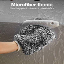 Ультрапортативная многофункциональная митенка из микрофибры для мытья автомобиля, перчатка для мытья от царапин, губка для автомобиля, чистящее полотенце 2024 - купить недорого
