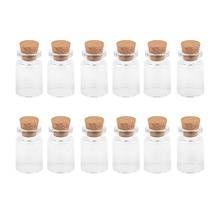 100Pcs 6ml Small Empty Clear Glass Jars with Cork Wishing Perfume Bottles Craft Decorative Refillable Vials Versatile Reusable 2024 - buy cheap