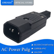 JORINDO Universal Black 10A 250V electrical AC power cord adaptor IEC320 C14 C15 battery-free welding plug socket convertor 2024 - buy cheap