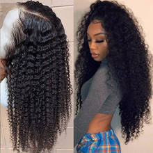 Brazilian Kinky Curly Wig Lace Front Wig Long Water Wave Lace Front Human Hair Wigs Deep Pre Plucked Lace Wigs For Black Women 2024 - buy cheap