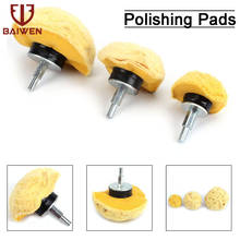 6mm Shank Cotton Polishing Wheels Cloth Buffing Pads Grinder for Jewelry Wood Metal Abrasive Tools Mushroom Shape Brush 2024 - buy cheap