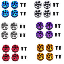 Peças de roda média de liga de alumínio, feito automaticamente, 4 peças, para tamiya mini 4wd, de corrida, 324 store 2024 - compre barato