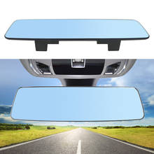 Espelho retrovisor interior do carro 2.5d creen completo hd vidro anti-reflexo amplo-ângulo azul frameless espelho 3000r micro curvatura lente 2024 - compre barato