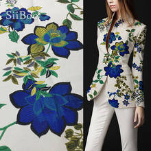 Siiboo polyester jacquard fabirc flora pattern yarn dyed for women dress blazer Tissu jacquard teint en fil sp6373 2024 - buy cheap