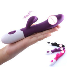 Vibrador de coelho para mulheres, brinquedo sexual feminino, 7 velocidades, ponto g, massageador clitoriano, masturbador feminino, brinquedos sexuais para mulheres 2024 - compre barato