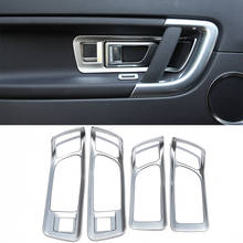 Para a Descoberta de Land Rover Sport 2015 2016 2017 Acessórios Do Carro 4 Pcs ABS Chrome Maçaneta Da Porta Interior Guarnição Tampa Quadro 2024 - compre barato