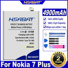 HSABAT-batería HE346 HE 346 de alta capacidad, 4900mAh, para Nokia 7 Plus 7 Plus 7 P N7P N 7 P N7 P, baterías para teléfonos inteligentes 2024 - compra barato