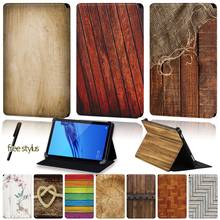 Universal Tablet Case for Huawei MediaPad (T1/T5)10/MediaPad(T1 /T3) 7.0 8.0/T3 10 9.6"/T2 10 PRO Wood Pattern Series Cover Case 2024 - buy cheap