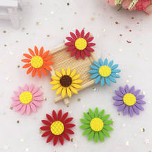 20pcs Non-woven Fabrics 40mm Sunflower Appliques Wedding DIY Sewing Patchs Craft for Hair Bow Accessories SA87 2024 - buy cheap