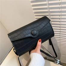 New Crocodile Pattern Leather Flip Small Square Bag Women's Trendy Fashion Mini Shoulder Bag Casual Messenger Mobile Phone Bag 2024 - buy cheap