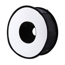 45cm Foldable Ring Speedlite Flash Diffuser Macro Shoot Round Softbox for Canon Nikon Sony Pentax Godox Speedlight 2024 - buy cheap