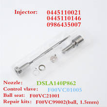Diesel Injector 0445110021 (0986435007) Common Rail Nozzle DSLA140P862 Valve Assembly Overhaul Package F00VC01005 for 0445110146 2024 - buy cheap