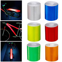 5cmX3m Bike Body Reflective Safety Stickers Reflective Safety Warning Conspicuity Tape Film Sticker Strip Bicycle Accessories 2024 - buy cheap