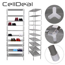 Органайзер для обуви CellDeal, многоуровневый, из нетканого материала, пылезащитный, стеллаж для хранения обуви 2024 - купить недорого